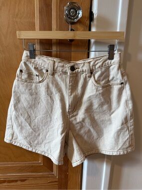 Rhythm Cream High-Rise Denim Shorts